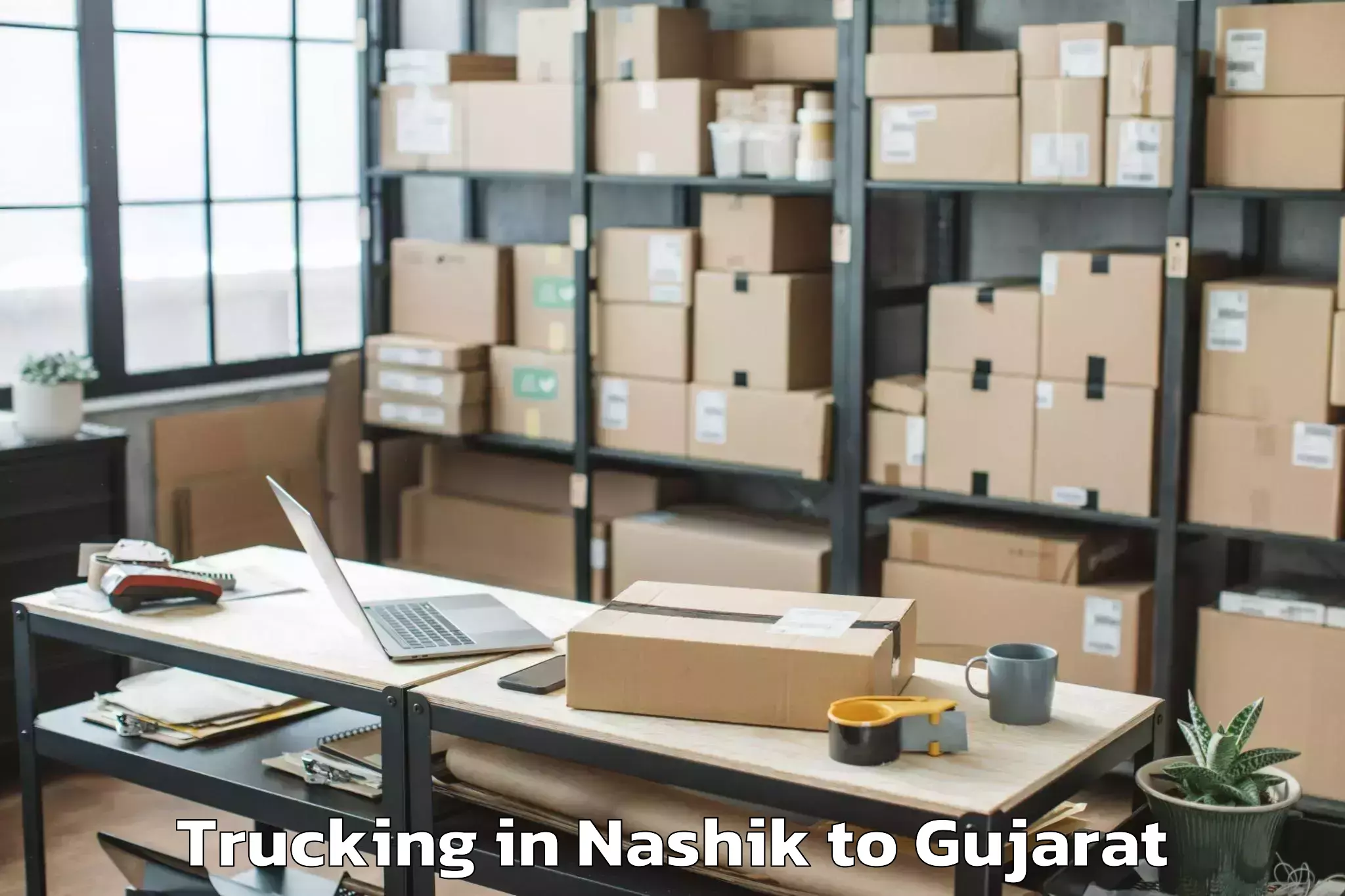 Top Nashik to Kosamba Trucking Available